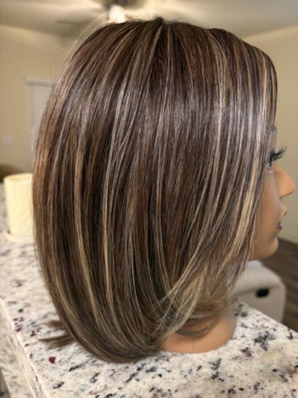 BelleTress Mallorca Wig Buttered Toast Lace Front Mono Part Heat Friendly Bob